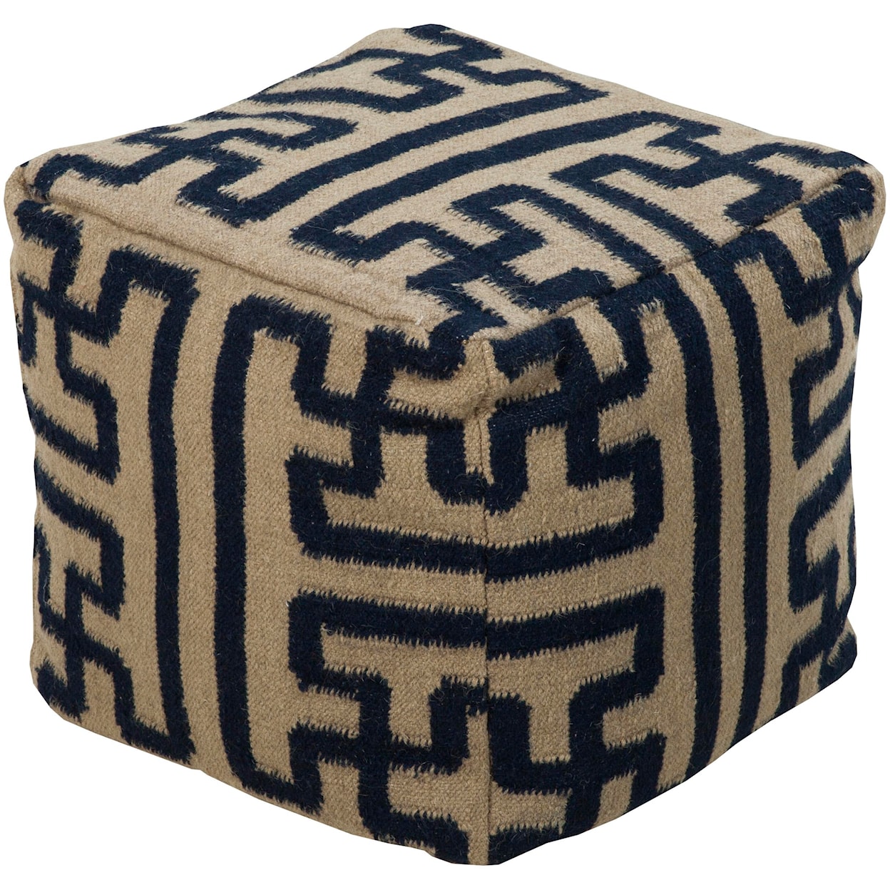 Surya Poufs 18"x18"x18" Pouf