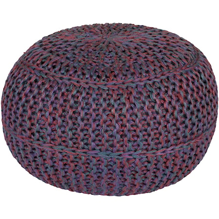 20" x 20" x 14" Wisteria Pouf