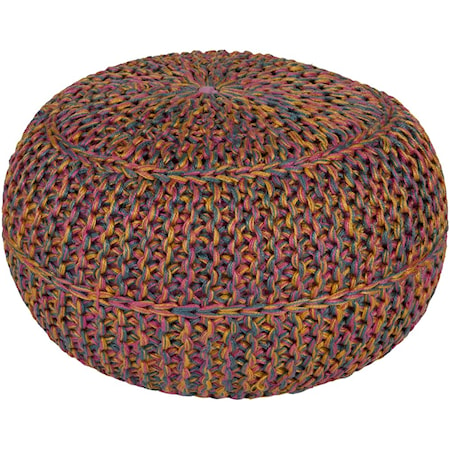 20" x 20" x 14" Wisteria Pouf