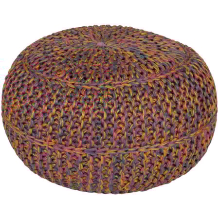 20" x 20" x 14" Wisteria Pouf