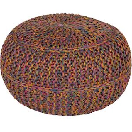 20&quot; x 20&quot; x 14&quot; Wisteria Pouf