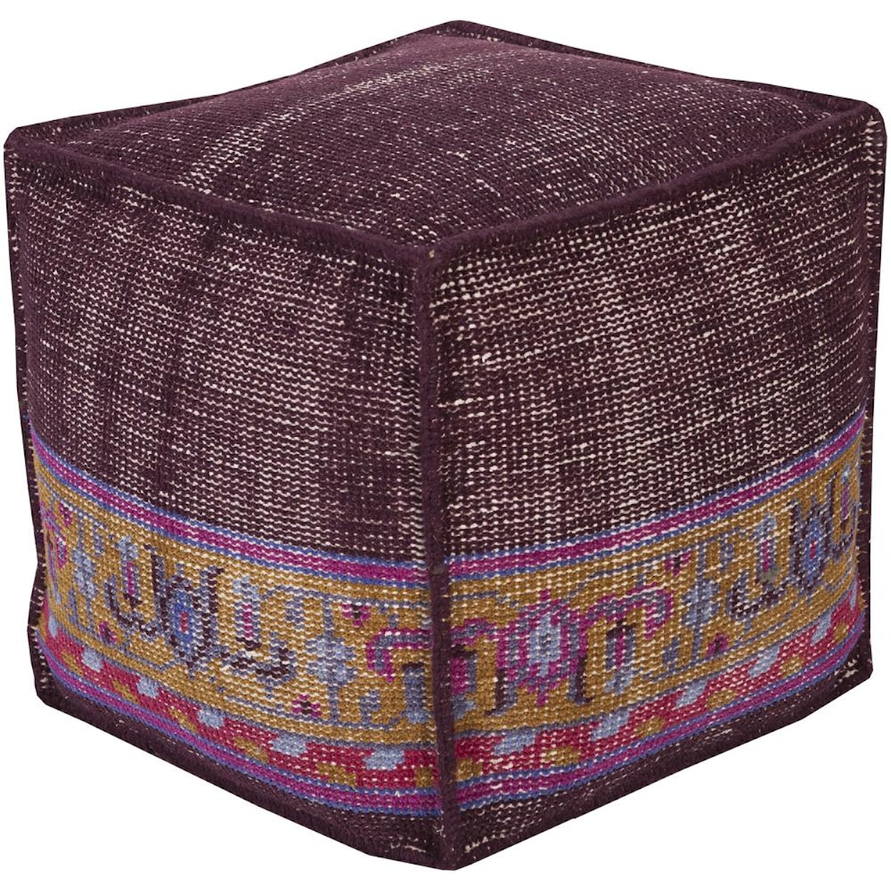 Surya Poufs 18" x 18" x 18" Zahara Pouf