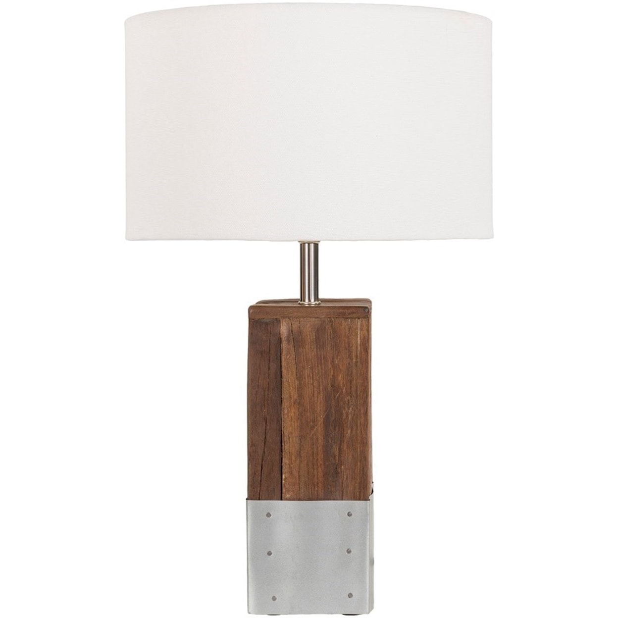 Surya Restoration Natural Finish Rustic Table Lamp