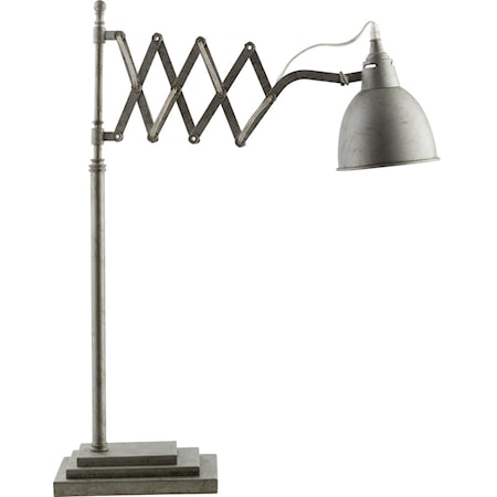 antique silver Industrial Table Lamp
