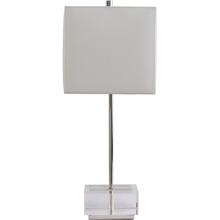 Chrome/Clear Glam Table Lamp