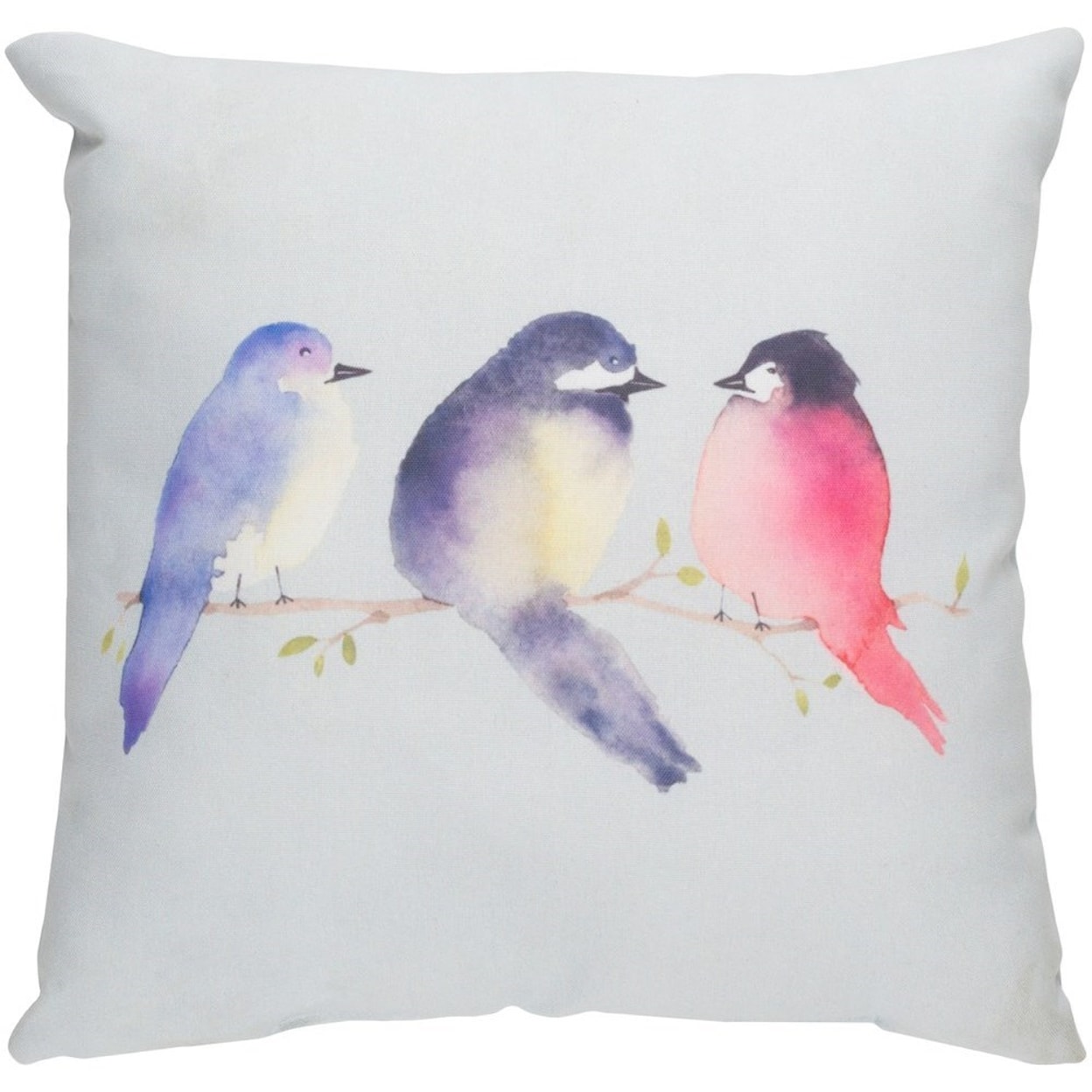 Surya Silly Birds 20 x 20 x 4 Polyester Throw Pillow