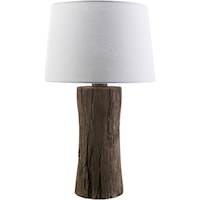 Faux wood Rustic Table Lamp