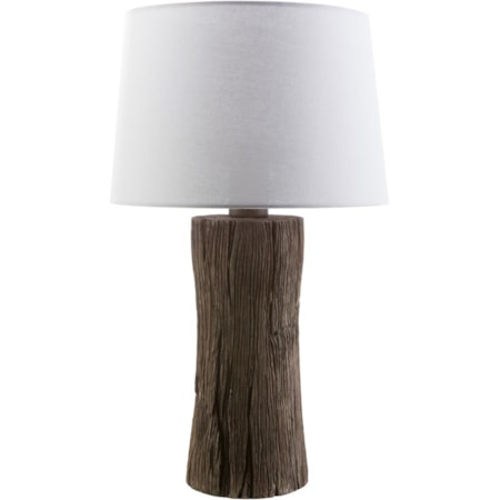 Faux wood Rustic Table Lamp