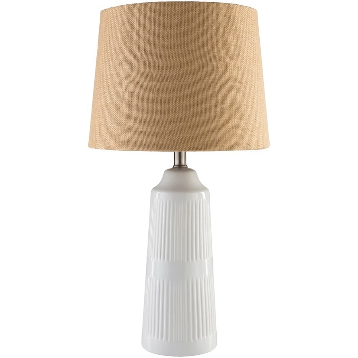 Surya Tellico White Coastal Table Lamp