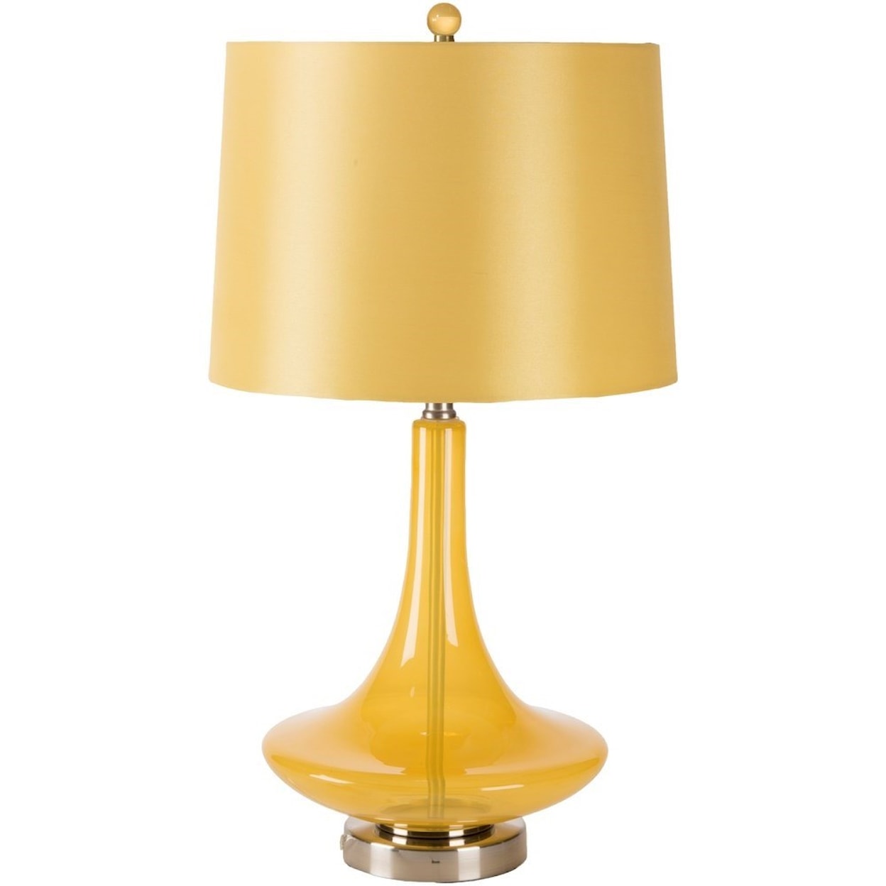 Carolina Rugs Zoey Transparent Yellow Modern Table Lamp