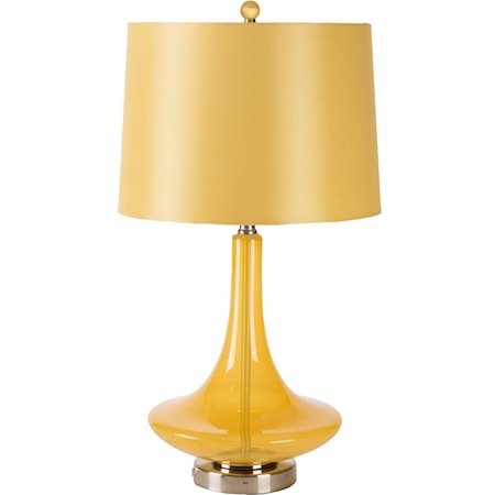 Transparent Yellow Modern Table Lamp