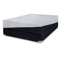 Full 13" Latex, Memory Foam and Gel Foam Mattress and Wood Foundation