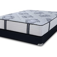 Queen Coil on Coil Firm Luxury Mattress and Wood Foundation