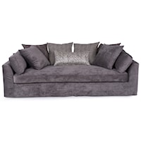Slipcover Sofa with Bench Style Seat