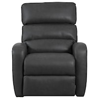 Contemporary Power Recliner with Power Tilt Headrest and USB Charging Port