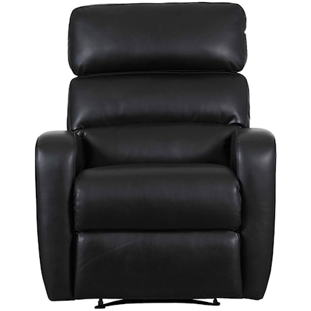Contemporary Power Recliner with Power Tilt Headrest and USB Charging Port