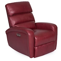 Contemporary Power Recliner with Power Tilt Headrest and USB Charging Port