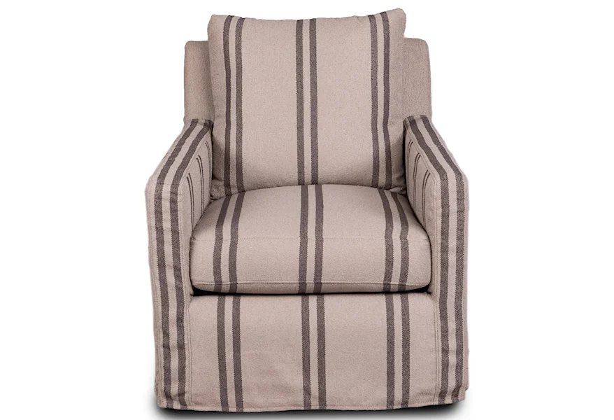 1595 Slipcover Swivel Glider Chair by Synergy Home Furnishings at Johnny Janosik