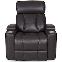 Contemporary Wall Proximity Recliner with Power Headrest
