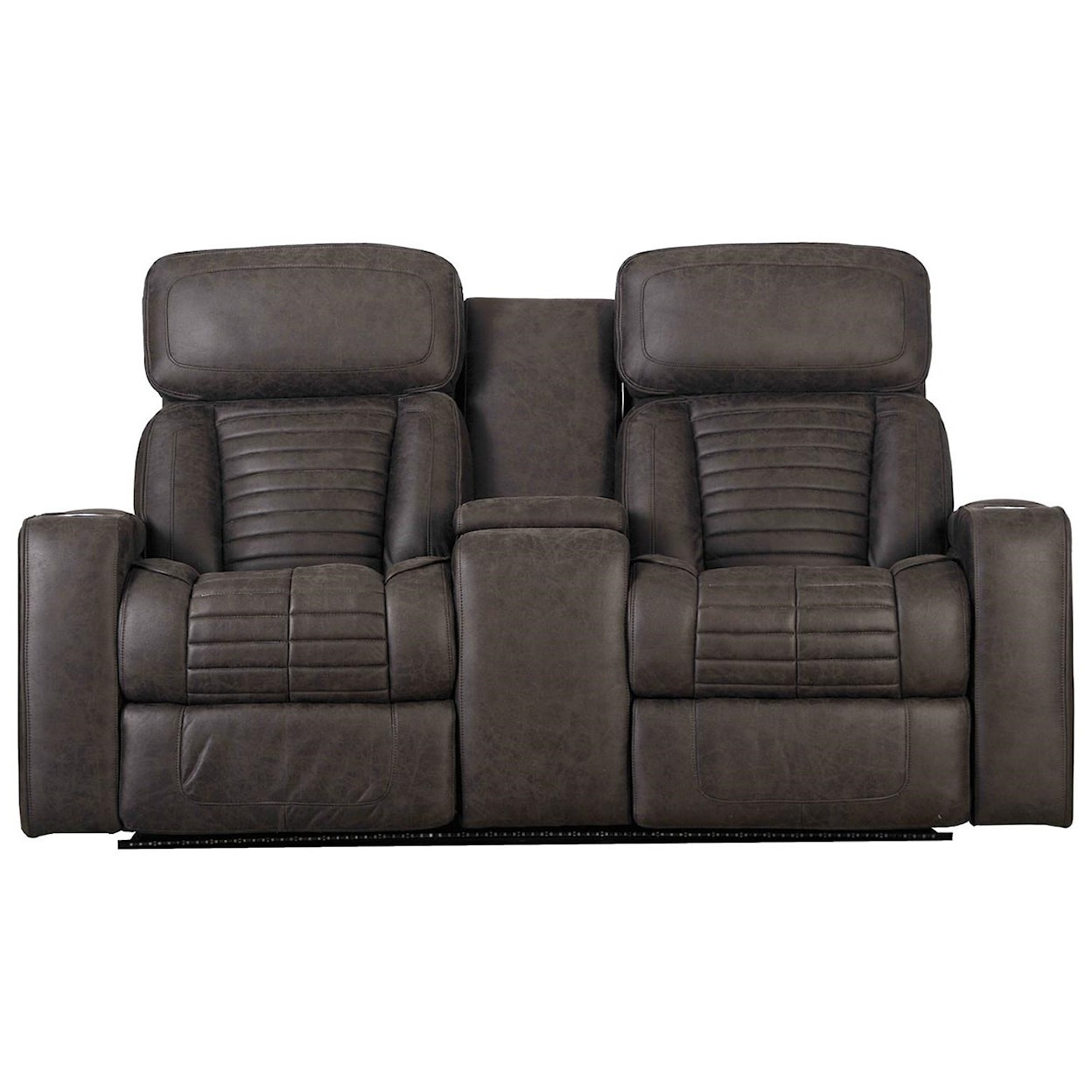 Builtwell 35794 Power Reclining Console Loveseat