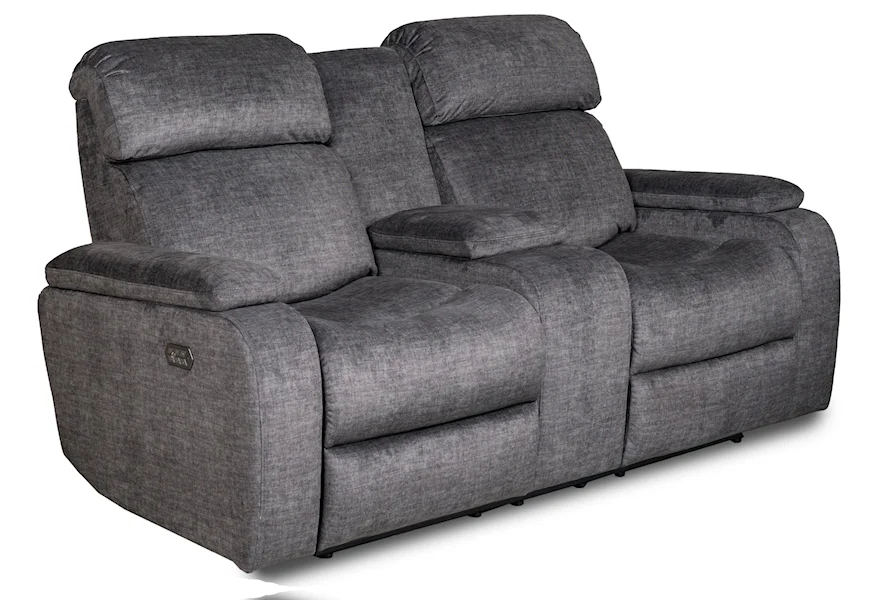 Apex Triple Power Reclining Loveseat w/ Console by Zeal at Walker's Furniture