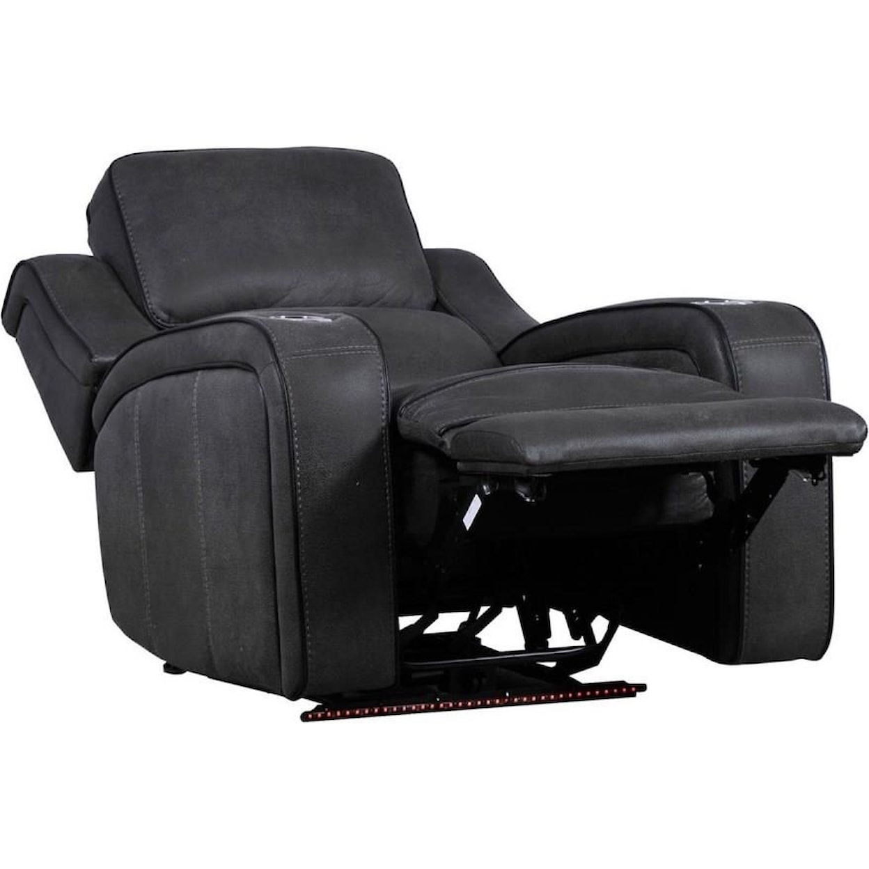 Builtwell 28659 Power Headrest Recliner with LED Lighting