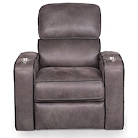 Power Headrest Recliner with Storage Compartments