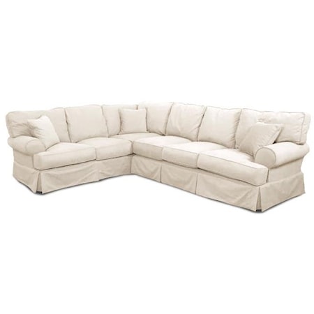 2PC Slipcover Sectional