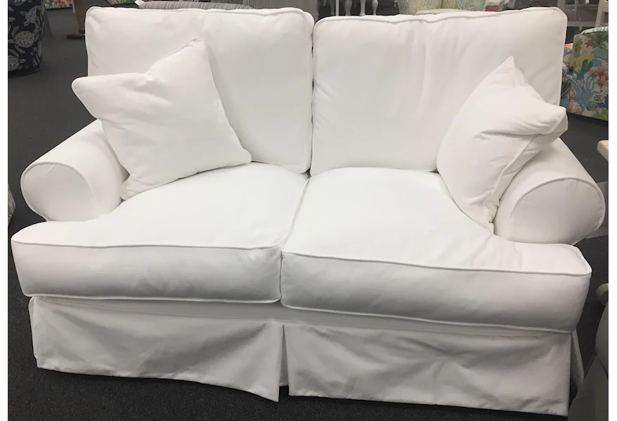 669 Slip Cover Loveseat by Synergy Home Furnishings at Furniture Fair - North Carolina