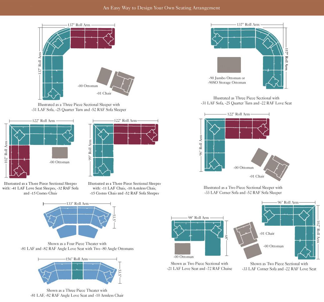 Taylor King Casual Corners Customizable Queen Sofa Sleeper