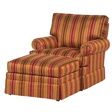 Customizable Arm Chair & Ottoman