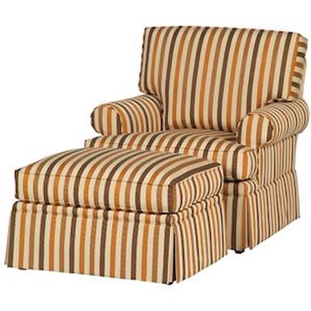 Customizable Arm Chair & Ottoman