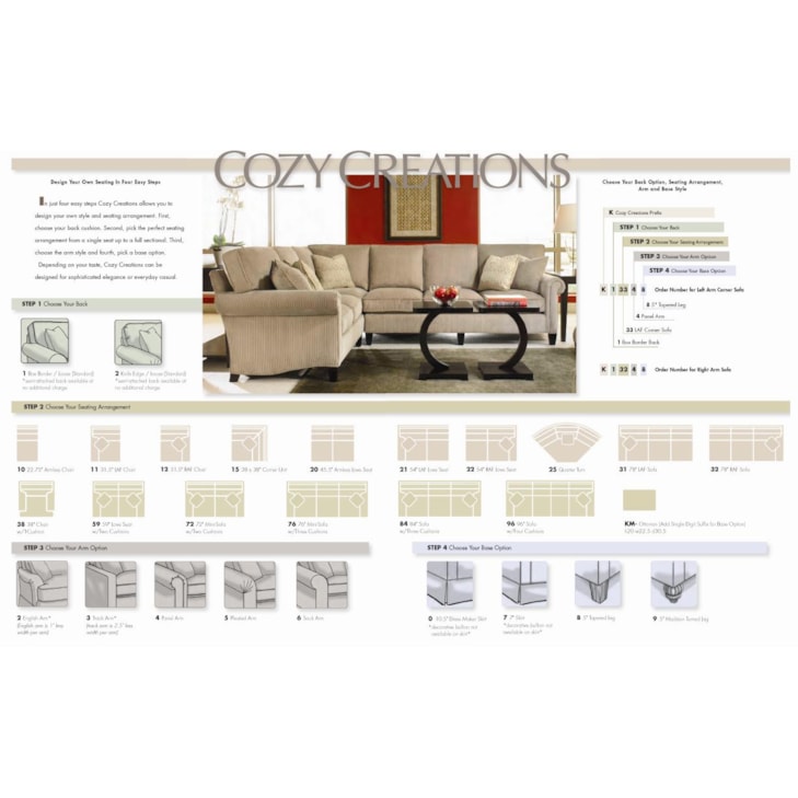 Taylor King Cozy Creations Customizable Sofa