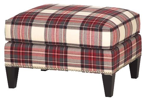 Bowery Ottoman with Tapered Legs