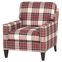 Bowery Upholstered Chair with Tapered Legs