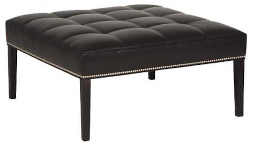 Melrose Tufted Square Ottoman