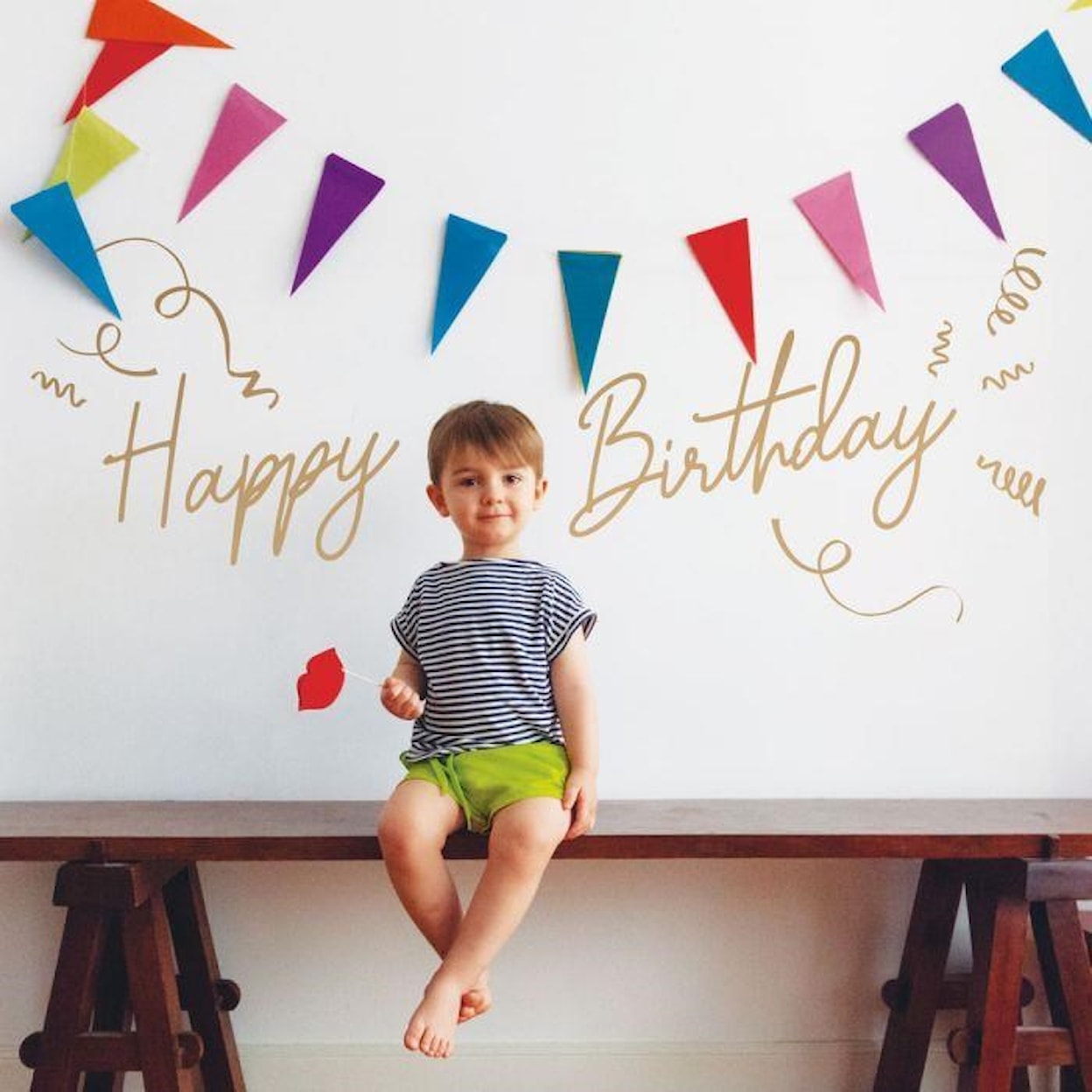 Tempaper Wall Decals Happy Birthday Wall Decal