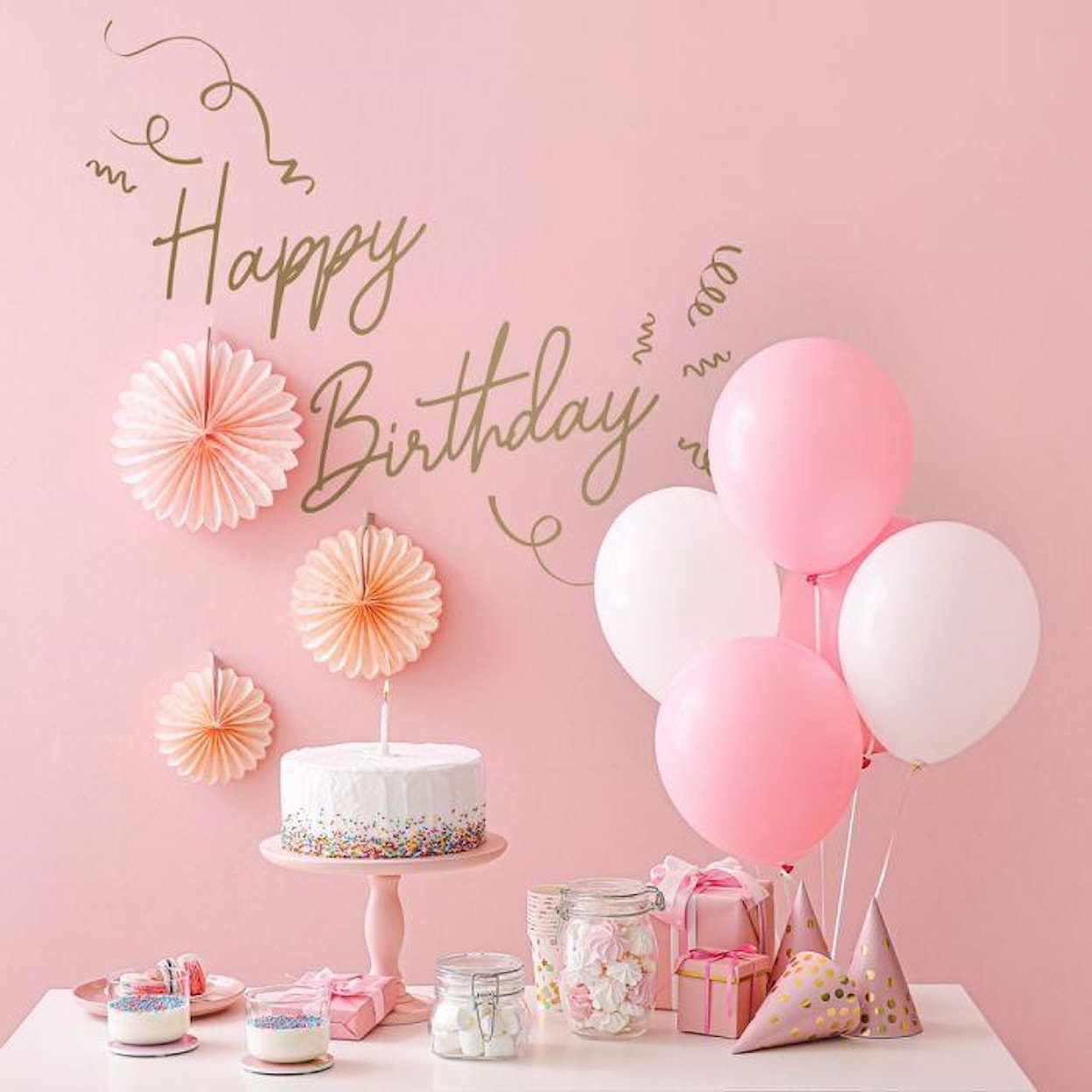 Tempaper Wall Decals Happy Birthday Wall Decal