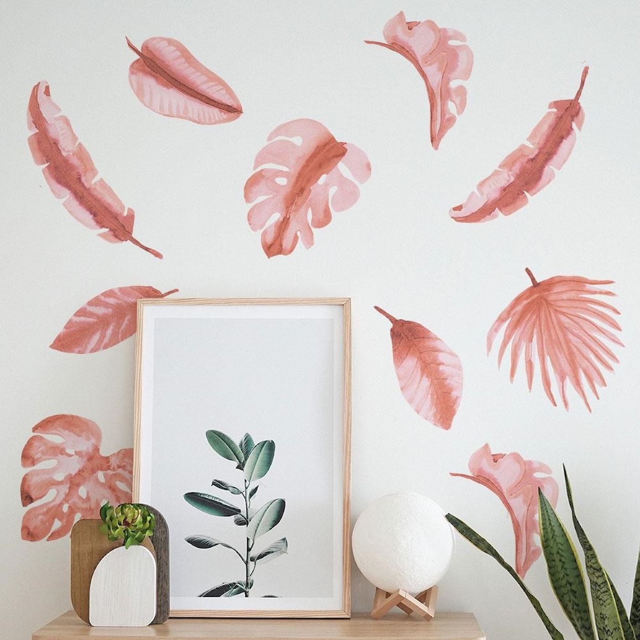 Tempaper Wall Decals Watercolor Palm Leaf