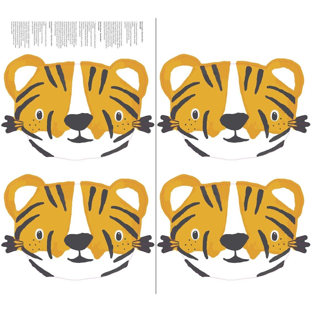 Tempaper Wall Decals Tiger Cubs