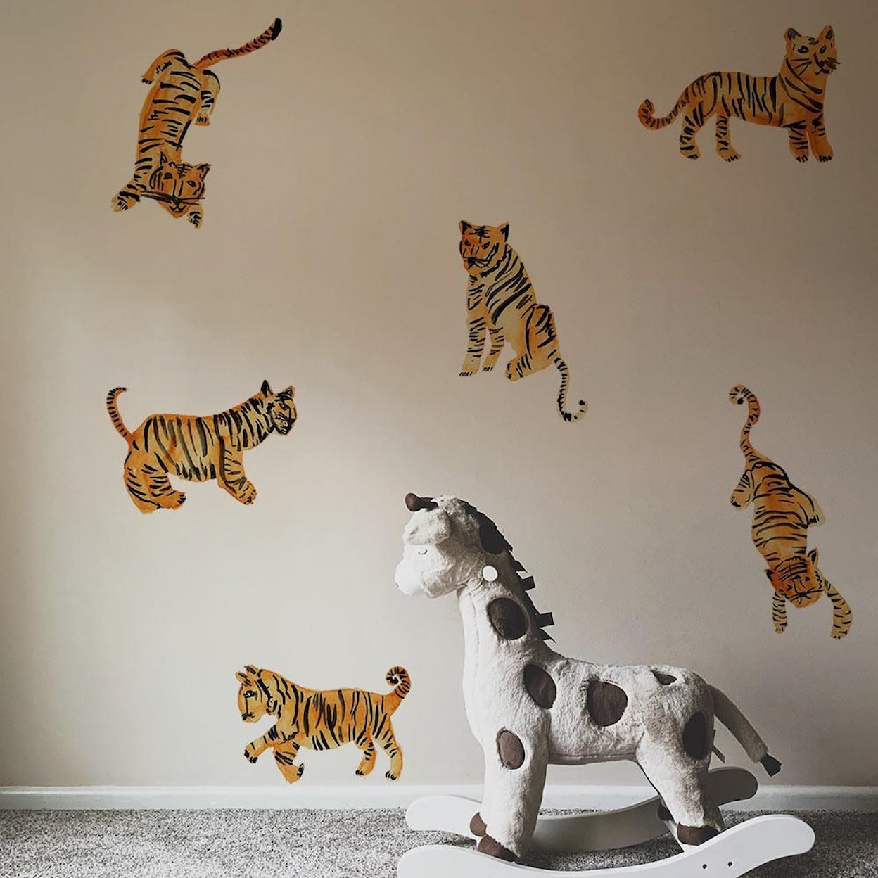 Tempaper Wall Decals Watercolor Tiger