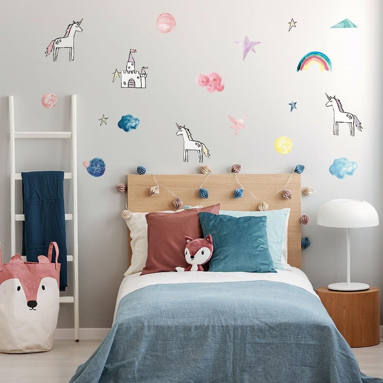 Tempaper Wall Decals Rainbow & Unicorn