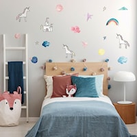 Rainbow & Unicorn Wall Decals