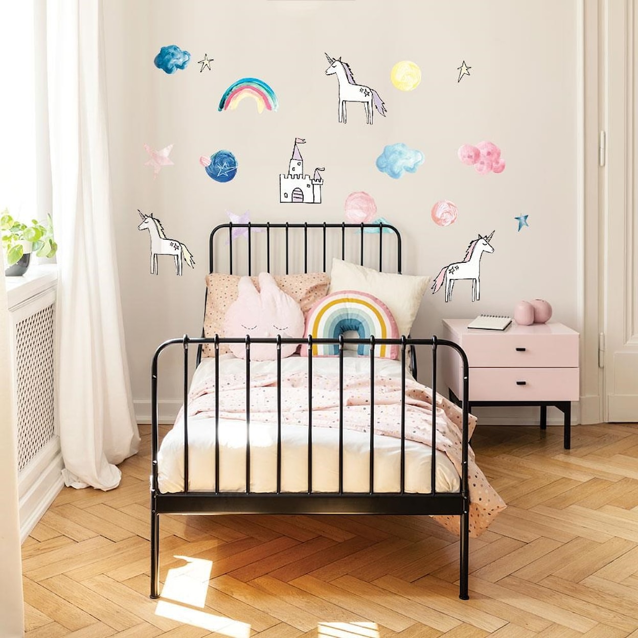 Tempaper Wall Decals Rainbow & Unicorn