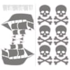 Tempaper Wall Decals Pirate Skull & Crossbones