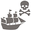 Tempaper Wall Decals Pirate Skull & Crossbones