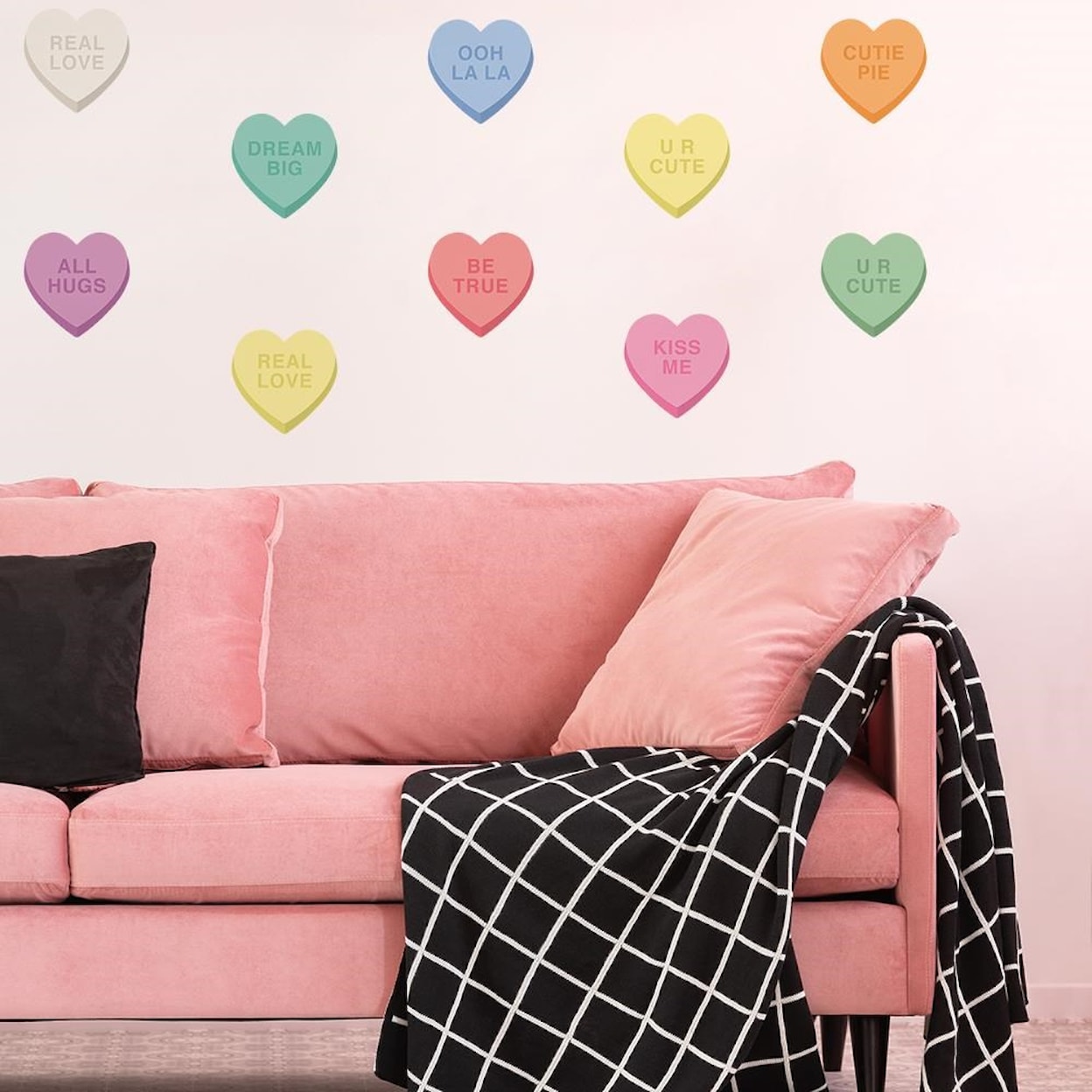 Tempaper Wall Decals Candy Heart Wall Decals