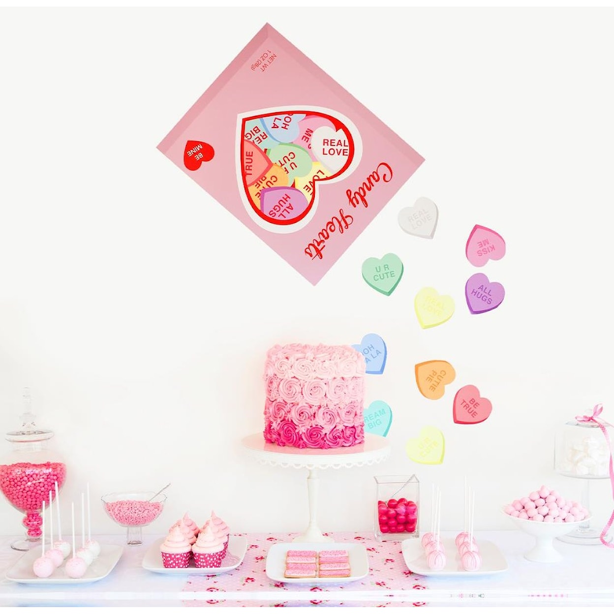 Tempaper Wall Decals Candy Heart Wall Decals