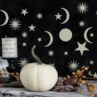 Magical Moon and Stars Wall Decal