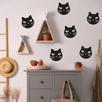 Black Cats Wall Decal